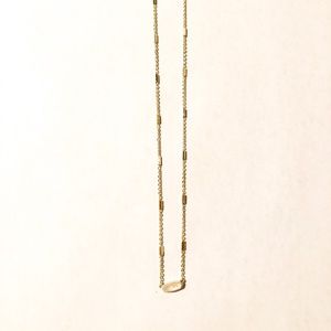 Kendra Scott Miya Gold Necklace In Ivory Pearl